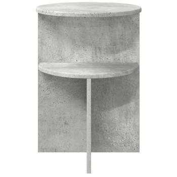 Beistelltisch Betongrau Ø 39,5 x 55 cm Holzwerkstoff