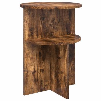 Beistelltisch Geräucherte Eiche Ø 39,5 x 55 cm Holzwerkstoff