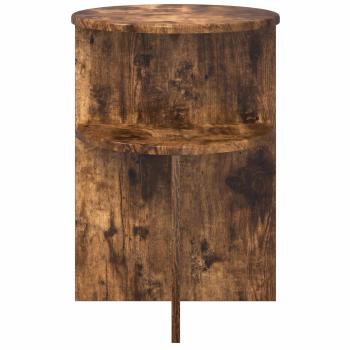 Beistelltisch Geräucherte Eiche Ø 39,5 x 55 cm Holzwerkstoff