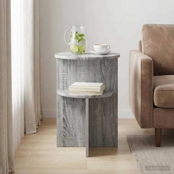 Beistelltisch Graues Sonoma Ø 39,5 x 55 cm Holzwerkstoff