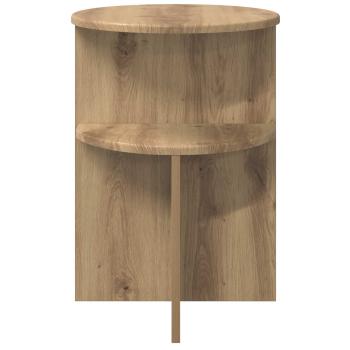 Beistelltisch Artisan-Eiche Ø 39,5 x 55 cm Holzwerkstoff