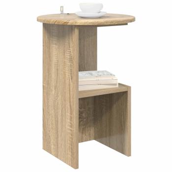 Beistelltisch Sonoma-Eiche Ø 39,5 x 55 cm Holzwerkstoff