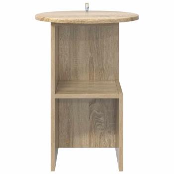 Beistelltisch Sonoma-Eiche Ø 39,5 x 55 cm Holzwerkstoff