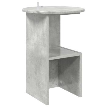 Beistelltisch Betongrau Ø 39,5 x 55 cm Holzwerkstoff