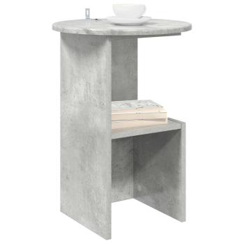 Beistelltisch Betongrau Ø 39,5 x 55 cm Holzwerkstoff