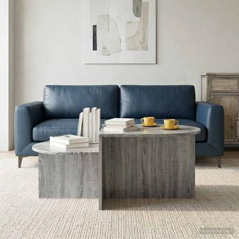 ARDEBO.de - Couchtisch Sonoma-Grau 100 x 50 x 40 cm Holzwerkstoff