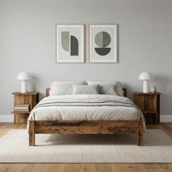 ARDEBO.de - Couchtisch 2 stk. Altholz 40 x 30 x 49 cm Holzwerkstoff