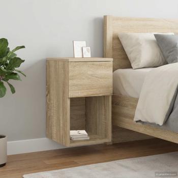 ARDEBO.de - Bettschrank Sonoma-Eiche 29 x 31,5 x 49 cm Holzwerkstoff