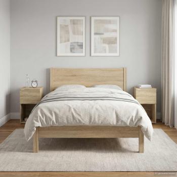 Bettschrank 2 Stk. Sonoma-Eiche 29 x 31,5 x 49 cm Holzwerkstoff