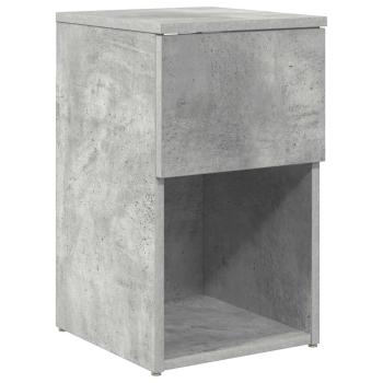 Bettschrank Betongrau 29 x 31,5 x 49 cm Holzwerkstoff