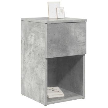Bettschrank 2 Stk. Betongrau 29 x 31,5 x 49 cm Holzwerkstoff