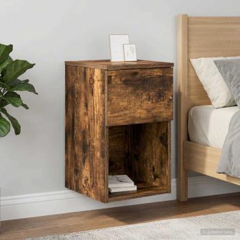 Bettschrank Räuchereiche 29 x 31,5 x 49 cm Holzwerkstoff