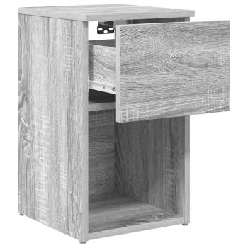 Bettschrank Sonoma-Grau 29 x 31,5 x 49 cm Holzwerkstoff