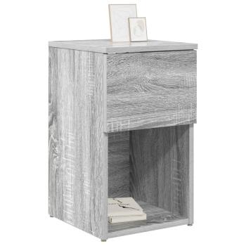 Bettschrank 2 Stk. Sonoma-Grau 29 x 31,5 x 49 cm Holzwerkstoff