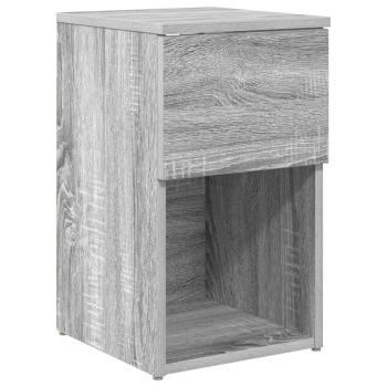 Bettschrank 2 Stk. Sonoma-Grau 29 x 31,5 x 49 cm Holzwerkstoff