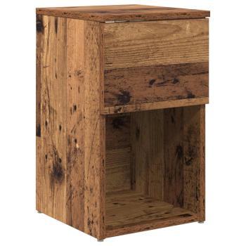 Bettschrank 2 Stk. Altholz 29 x 31,5 x 49 cm Holzwerkstoff