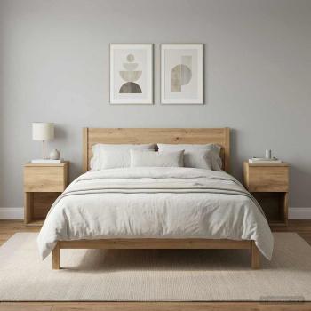 Bettschrank 2 stk. Artisan-Eiche 29 x 31,5 x 49 cm