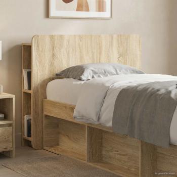 ARDEBO.de - Kopfteil Schrank mit Speicher Sonoma-Eiche Holzwerkstoff