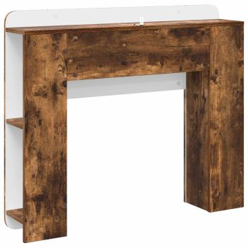 Kopfteil Schrank mit Speicher Geräucherte Eiche Holzwerkstoff