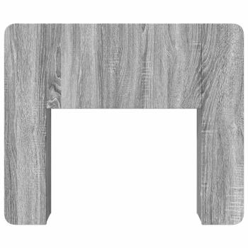 Kopfteil Schrank mit Speicher Graues Sonoma Holzwerkstoff