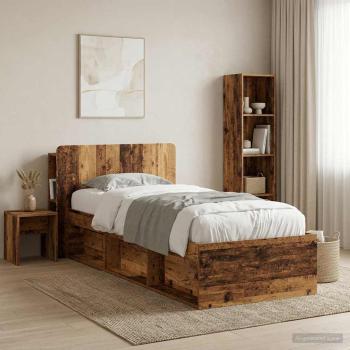 Kopfteil Schrank mit Speicher Altholz Holzwerkstoff