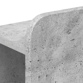 Kopfteil Schrank mit Speicher Betongrau Holzwerkstoff