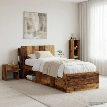 Kopfteil Schrank mit Speicher Altholz Holzwerkstoff