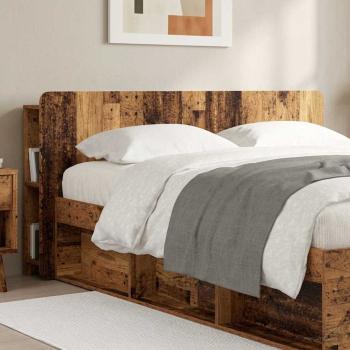 Kopfteil Schrank mit Speicher Altholz Holzwerkstoff