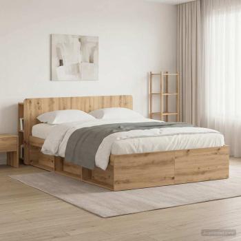 Kopfteil Schrank Artisan-Eiche 140 cm Holzwerkstoff