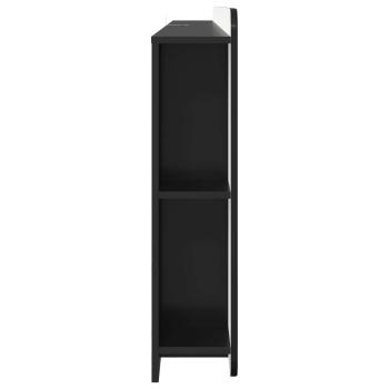 Kopfteil Schrank mit Speicher Schwarz Holzwerkstoff