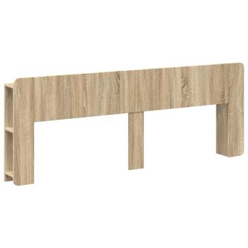 Kopfteil Schrank mit Speicher Sonoma-Eiche Holzwerkstoff