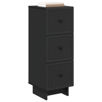 Schubladenschrank Schwarz 33 x 34,5 x 90 cm Holzwerkstoff