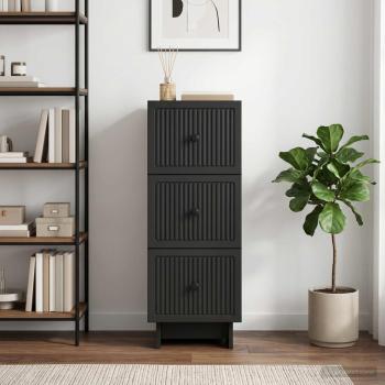 Schubladenschrank Schwarz 33 x 34,5 x 90 cm Holzwerkstoff