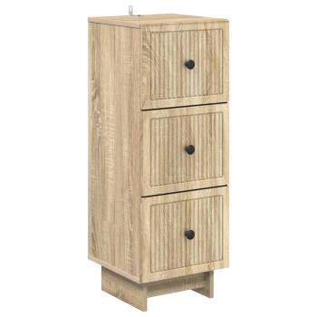 Schubladenschrank Sonoma-Eiche 33 x 34,5 x 90 cm Holzwerkstoff