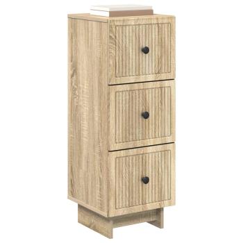 Schubladenschrank Sonoma-Eiche 33 x 34,5 x 90 cm Holzwerkstoff
