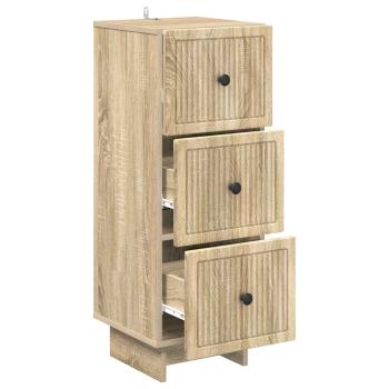 Schubladenschrank Sonoma-Eiche 33 x 34,5 x 90 cm Holzwerkstoff
