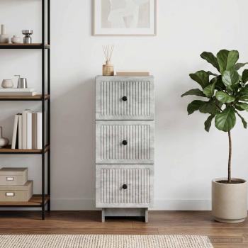 Schubladenschrank Betongrau 33 x 34,5 x 90 cm Holzwerkstoff