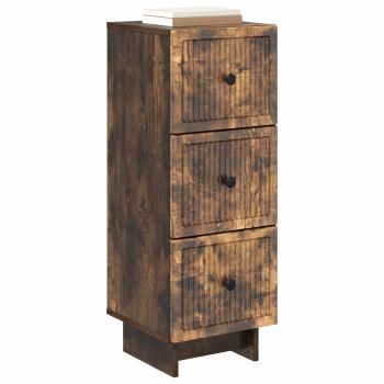 Schubladenschrank Geräucherte Eiche 33 x 34,5 x 90 cm
