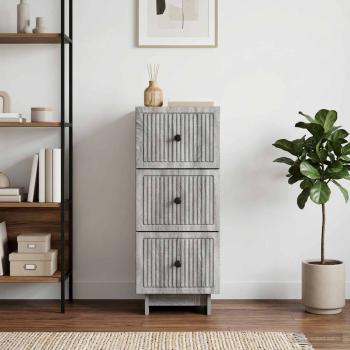 Schubladenschrank Graues Sonoma 33 x 34,5 x 90 cm Holzwerkstoff