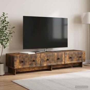ARDEBO.de - TV-Schränk 147 x 34,5 x 30 cm Räuchereiche Holzwerkstoff