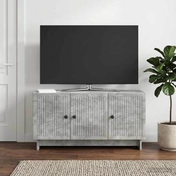 ARDEBO.de - TV-Schränk 99 x 34,5 x 50 cm Betongrau Holzwerkstoff