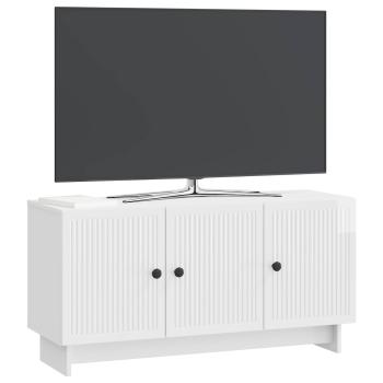 TV-Schränk 99 x 34,5 x 50 cm Hochglanz Weiß Holzwerkstoff