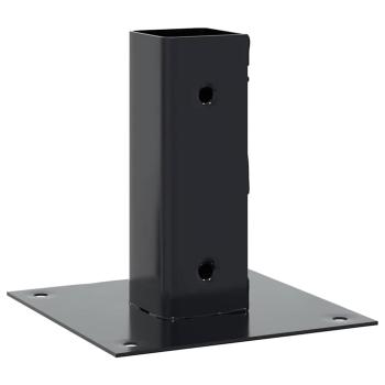 Pfostenträger Quadrat 4 Stk. 46x46mm Pulverbeschichteter Stahl
