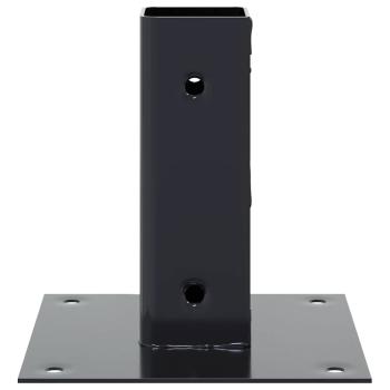 Pfostenträger Quadrat 12 Stk. 51x51mm Pulverbeschichteter Stahl