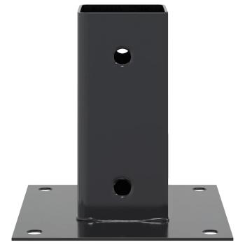 Pfostenträger Quadrat 12 Stk. 71x71mm Pulverbeschichteter Stahl