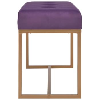 Bank 80 cm Lila Samt
