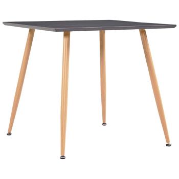 ARDEBO.de - Esstisch Grau und Eichefarben 80,5x80,5x73 cm MDF