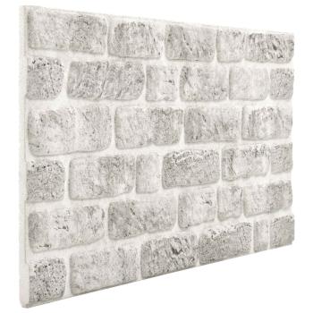 ARDEBO.de - Wandpaneele 10 pcs Hellgrau 100 x 50 cm EPS-Schaum