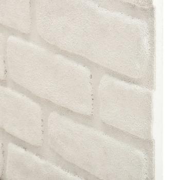Wandpaneele 10 pcs Weiß 100 x 50 cm EPS-Schaum