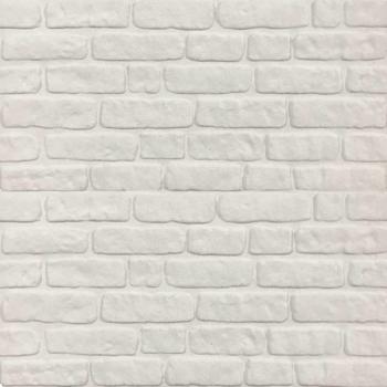 Wandpaneele 10 pcs Weiß 100 x 50 cm EPS-Schaum